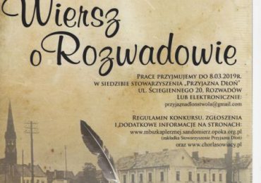 Konkurs poetycki "Wiersz o Rozwadowie"