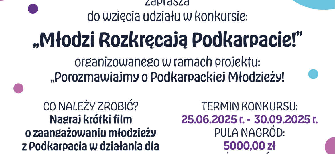Konkurs "Młodzi Rozkręcają Podkarpacie!"
