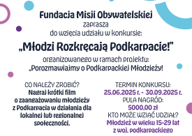Konkurs „Młodzi Rozkręcają Podkarpacie!”