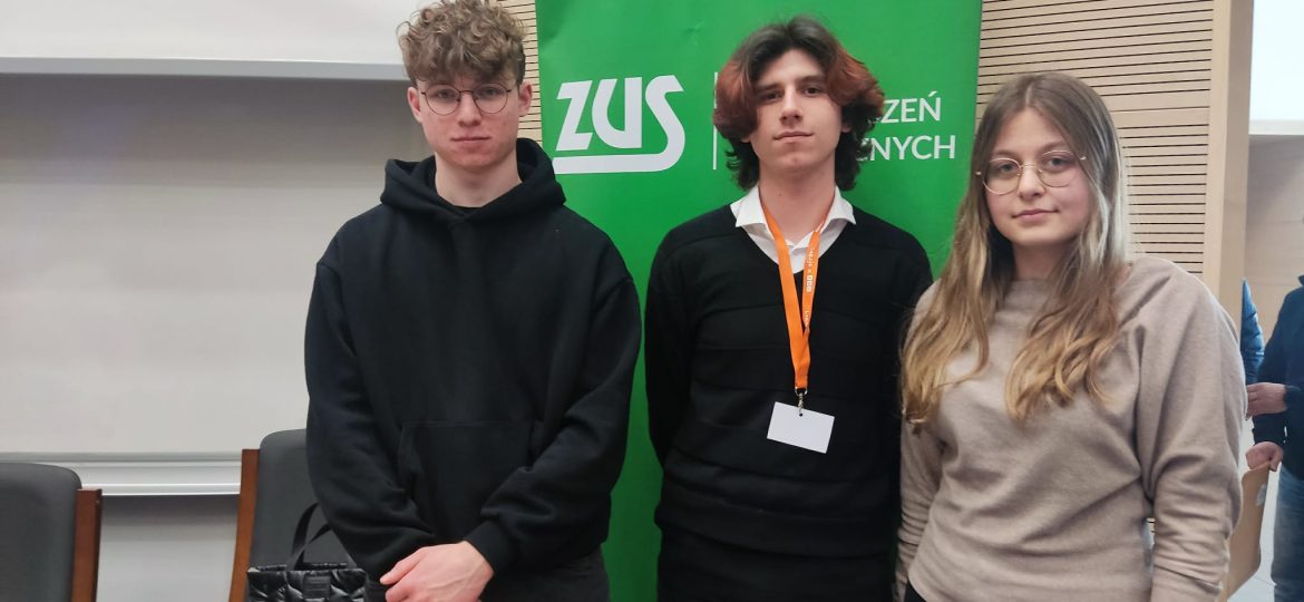 Uczniowie ZS Nr 3 im. Króla Jana III Sobieskiego w Stalowej Woli na podium Olimpiady o ZUS